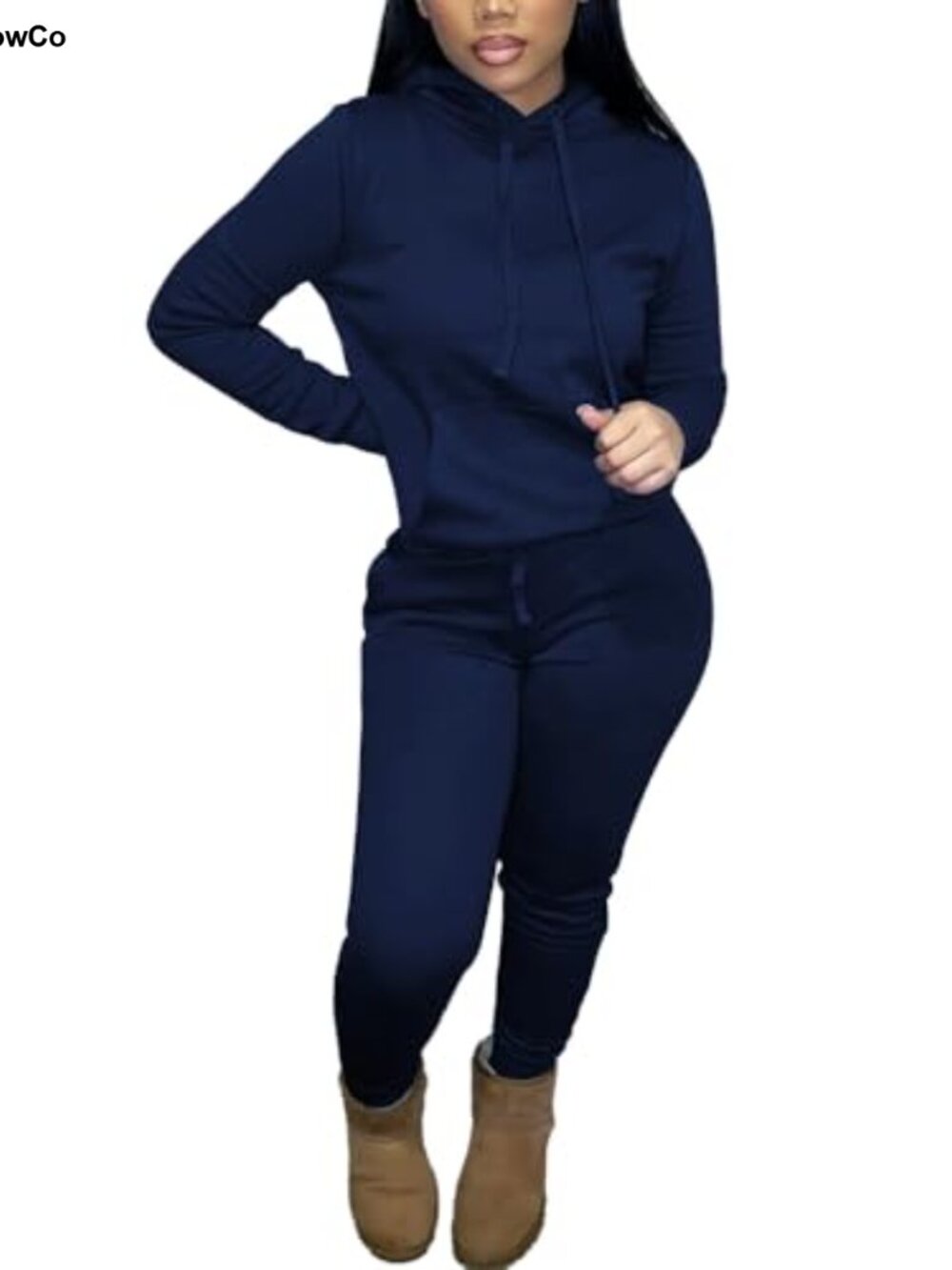 2 Piece Outfits Women Hoodie Tracksuit Jogger Pants Set Long Sleeve